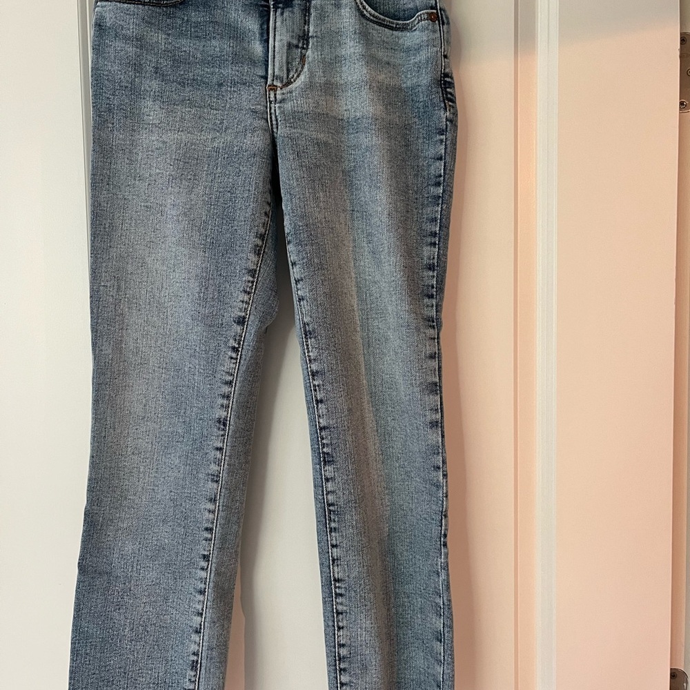 Jag Jeans Women's Light Blue Ruby Straight Crop raw hem